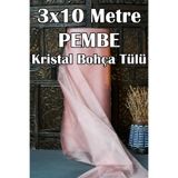 Dantelux Çok Amaçlı Kristal Tül (Bohça Tülü) 3x10 Metre - Pudra Pembesi Pembe