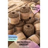 Dantelux Işıltılı Pullu Özle Örgü İpi (%80 Pamuk - %20 Metalik Pul) 50 Gr. 100 Metre NM: 3 - Sütlü Kahve