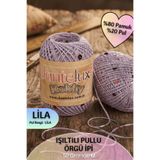 Dantelux Işıltılı Pullu Özle Örgü İpi (%80 Pamuk - %20 Metalik Pul) 50 Gr. 100 Metre NM: 3