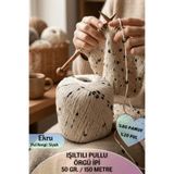 Dantelux Işıltılı Pullu Özle Örgü İpi (%80 Pamuk - %20 Metalik Pul) 50 Gr. 150 Metre NM: 3