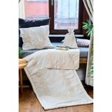 Dantelux Lux Keten Seccade & Bohça Takımı (4 Parça) Kahve 120 x 70