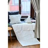 Dantelux Lux Keten Seccade & Bohça Takımı (4 Parça) Krem 120 x 70