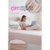Dantelux Ranforce Pamuklu Lastikli Çarşaf - Pembe - Çift Kişilik