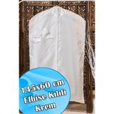 Dantelux Şantuk Fionklu Çeyizlik Elbise Kılıfı (Gamboç) Ekru - 145x60 cm