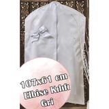 Dantelux Şantuk Fionklu Çeyizlik Elbise Kılıfı (Gamboç) Gri - 107x60 cm Gri 73 x 107