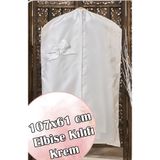 Dantelux Şantuk Fionklu Çeyizlik Elbise Kılıfı Hurç (Gamboç) Ekru - 107x60 cm