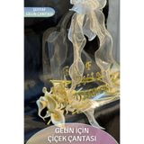 Dantelux Şeffaf Çiçek Çantası - Gelin & Nedime Çiçek Atma Çnatası (1 Adet)