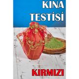 Dantelux Süslü Kına Testisi (22x13 cm) - Kırmızı Kırmızı