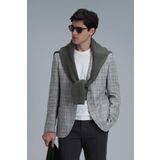 Dany Spor Erkek Blazer Ceket Slim Fit Gri 46