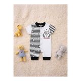 DaphKids Taraftar Bebek Yazlık Tulum Beşiktaş 2'li Set - Siyah Beyaz
