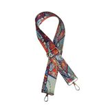 DAPHNE HOME DESİGN Polyester Kolon Ayarlanabilir Çanta ve Telefon Askısı Gümüş Metal Aksesuarlı 120 CM DENİZ DALGASI