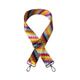 DAPHNE HOME DESİGN Polyester Kolon Ayarlanabilir Çanta ve Telefon Askısı Gümüş Metal Aksesuarlı 120 CM DİAGONAL DESEN