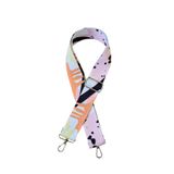 DAPHNE HOME DESİGN Polyester Kolon Ayarlanabilir Çanta ve Telefon Askısı Gümüş Metal Aksesuarlı 120 CM FIRÇA DESEN