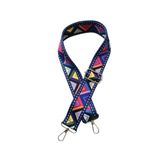 DAPHNE HOME DESİGN Polyester Kolon Ayarlanabilir Çanta ve Telefon Askısı Gümüş Metal Aksesuarlı 120 CM Üçgen Retro