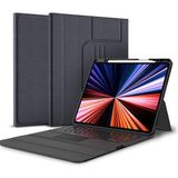Daphnela IPAD Air 13 M4 Siyah Klavyeli Kılıf Apple Tabletler İçin Dayanıklı ve Şık Tasarım
