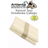 Dar Dil Çubuğu 100 Adet Ahşap Dondurma Çubuğu Naturel Maket Hobi Okul Proje Tasarım