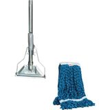 Dar Islak Mop ve Metal Tutucu Seti, Temizlik Kolaylığı Sağlar. - Antrasit - Seçenek 1