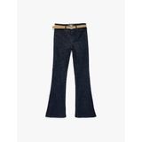Dar Kesim İspanyol Paça Jean Pantolon - Flare Jeans