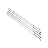 Dar Yassı Mangal Şişi - Burgulu Tasarım - 60 Cm - Tavuk Ve Kanat İçin-T