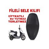 dardere motor HONDA SPACY MOTOSİKLET SELE KOLTUK KILIFI 3D ÇİFT KATLI FİLE A Kalite