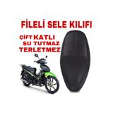 dardere motor RKS SNİPER 50 CC MOTOSİKLET SELE KOLTUK KILIFI 3D ÇİFT KATLI FİLE A Kalite