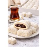 Darende Kayısı Dünyası Hindistan Cevizli Çikolatalı Bohça Lokum (500 Gr) - 500 Gram