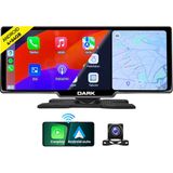 Dark 10.26" Android 13, Google Play Store, Kablosuz Apple Carplay & Android Auto, Arka Kameralı Taşınabilir Torpido Üstü Araç Ekranı (DK-VA-CMP1000)
