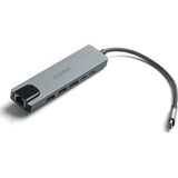 Dark 6'sı 1 Arada USB 3.2 Gen 1 Type-C to Ethernet/HDMI/USB 3.0 - USB 2.0 / USB-C PD 100W Macbook Pro/Air & Notebook/Ultrabook için Port Çoklayıcı HUB (DK-AC-U31X47)