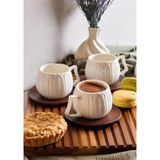 Dark Balkabağı Porselen Kahve Fincanı Seti - 90 Ml, 6 Kişilik