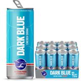 Dark Blue Enerji İçeceği, Şekersiz, 250 ml (12'li Paket, 12 adet x 250 ml)