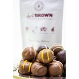 Dark Brown 12 Adet El Yapımı Folyolu Sütlü ve Bitter Türüf Çikolata