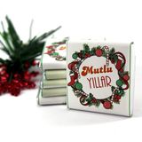 Dark Brown 48 Adet Yılbaşı Hediyelik Madlen Çikolatası Yeni Yıl Mesajlı