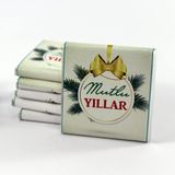 Dark Brown 48 Adet Yılbaşı Yeni Yıl Tebrik Çikolatası MUTLU YILLAR Yazılı Madlen Hediyelik
