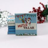 Dark Brown 48'li Yılbaşı Tebrik Çikolatası %100 El Yapımı Madlen Çikolata