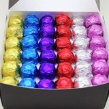 Dark Brown Chocolates & Confections 1 kg Fındık Parçacıklı Sargılı Kristal Sütlü İkramlık Çikolata