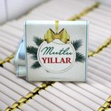 Dark Brown Chocolates & Confections 1 KG Yılbaşı Tebrik Çikolatası Yeni Yıl İkramlık Seri 140 Adet