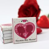 Dark Brown Chocolates & Confections HAYATIM OLUR MUSUN Yazılı 48 Adet Madlen Çikolata Bitter ve Sütlü