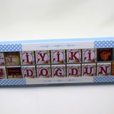 Dark Brown Chocolates & Confections İYİKİ DOĞDUN Yazılı 36 Adet Madlen Çikolata Bitter ve Sütlü