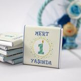 Dark Brown Doğum Günü Tebrik Madlen Kişiselleştirilebilir El Yapımı Çikolata DGK11 150 Adet