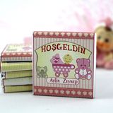 Dark Brown Hoşgeldin Kız Bebek Çikolatası Isim Yazılabilen Hediye Çikolata Kbk5 48 Adet