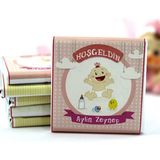 Dark Brown Hoşgeldin Kız Bebek Çikolatası Isim Yazılabilen Hediye Çikolata Kbk8 48 Adet