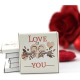 Dark Brown Love You Yazılı 48 Adet Madlen Çikolata Bitter ve Sütlü