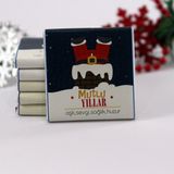 Dark Brown Yılbaşı Özel Hediyelik Madlen Çikolata 48'li (Hediye Kutu)