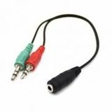 Dark DK-CB-AUC02 2x3.5 mm Stereo Erkek 3.5 mm Stereo Dişi Y Kablo