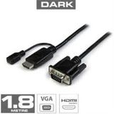 Dark DK HD AHDMIXVGAL180 1.8m HDMI - VGA Güç Destekli Kablo 250.20.30.0062