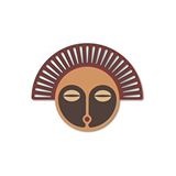 Dark Flamingo El Yapımı Üç Boyutlu Ahşap Modern Afrika Kabile Maskesi Ev Ve Ofis Duvar Dekoru Çok Renkli