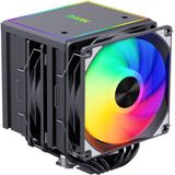 Dark Freezer Pro X120D 2025 Edition 2X12CM Argb 4pin Pwm Fanlı, 2x 65CFM, 230W Tdp, 6x Isı Borusu, LGA1700 - Am5 Uyumlu, Direct Contact Işlemci Soğutucu (DKCCX120D)