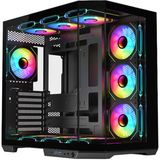 Dark GUARDIAN PRO 4x12cm ARGB Led Fanlı USB3.0 Tempered Glass ATX Panoramik Akvaryum Oyuncu Kasası (Yeni) (DKCHGRPRO)
