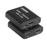 Dark HDMI 4K Çift Çıkışlı, 1xHDMI Giriş, 1xHDMI + 1x USB Çıkış, Video/Ses Yakalama, Mikrofon, Canlı Yayın, Tak Çalıştır Video Kayıt Cihazı (DK-HD-CAP4K30)