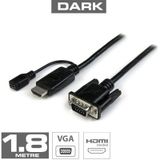 Dark Hdmı Erkek To Vga Erkek Çevirici Kablo (1.8M)